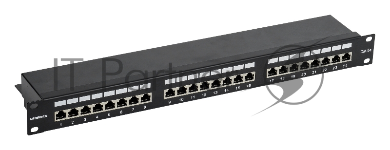 Патч-панель ITK PP24-1UC5EF-K05-G 1U кат. 5Е FTP 24 порта (Krone) GENERICA