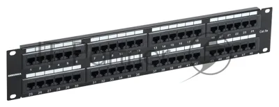 Патч-панель ITK PP48-2UC5EU-K05-G 2U кат. 5Е UTP 48 портов (Krone) GENERICA