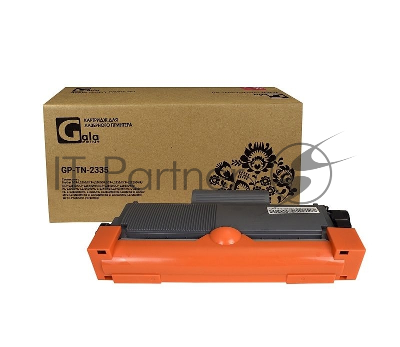 Картридж лазерный совместимый GalaPrint GP-TN-2335 для принтеров Brother DCP-L2500/DCP-L2500DR/DCP-L2520/DCP-L2520DWR/DCP-L2540/DCP-L2540DNR/DCP-L2560/DCP-L2560DWR/HL-L2300/HL-L2300DR/HL-L-2340/HL-L2340DWR/HL-L-2360/HL-L-2360DNR/HL-L-2365/HL-L2365DWR/HL-L2380/MFC-L2700/MFC-L2700DWR/MFC-L2700DNR/MFC-L2720/MFC-L2720DWR/MFC-L2740/MFC-L2740DWR, 1200 копий