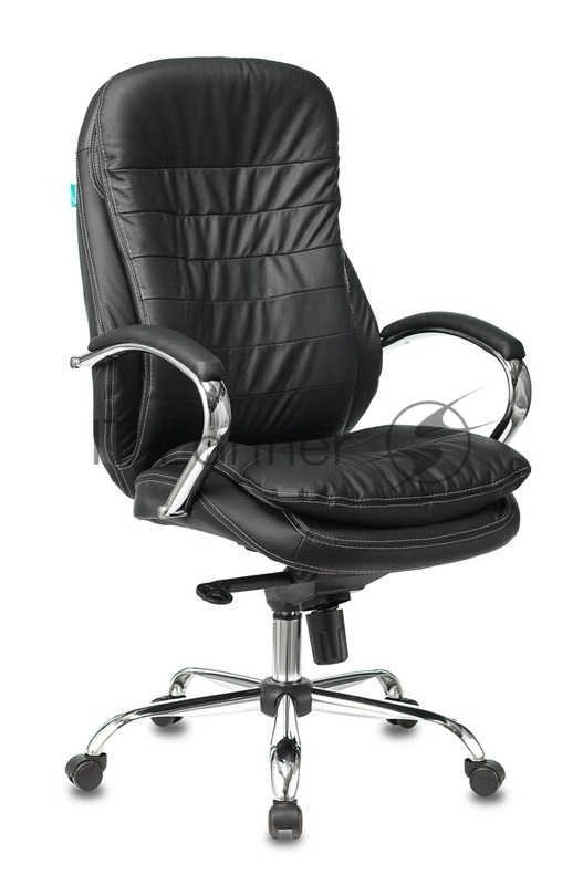Кресло Бюрократ T-9950/BLACK черный, кожа