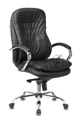 Кресло Бюрократ T-9950/BLACK черный, кожа