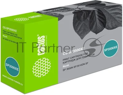 Картридж лазерный Cactus CS-SP3500XE черный (6400 стр.) для Ricoh SP3500NSF/3510DN SF