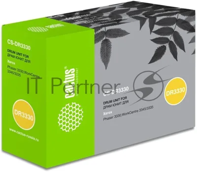 Блок фотобарабана Cactus 101R00555 CS-DR3330 черный ч/б:30000 стр. для Ph 3330/WC 3345/3335 Xerox