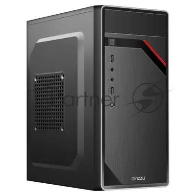Компьютерный корпус Ginzzu D180 2хUSB 2.0,AU w/o PSU