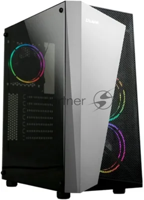 Компьютерный корпус ZALMAN S4 Plus, ATX, черный, WINDOW, 1x5.25", 4x3.5", 1x2.5", 2xUSB 2.0, 1xUSB 3.0, FRONT 2x120мм, REAR 1x120мм