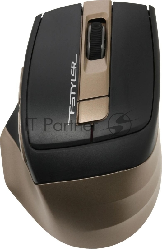 Мышь беспроводная A4Tech Fstyler FG35 золотистый/черный, 2000 dpi, радиоканал, USB, кнопки - 6