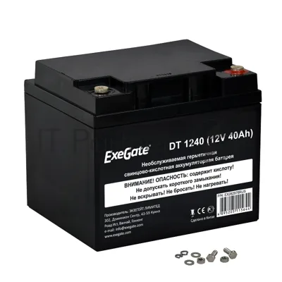 Батарея ExeGate DT 1240 (12V 40Ah), клеммы под болт М6