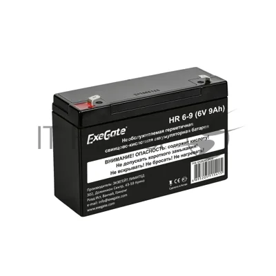 Батарея для ИБП ExeGate HR 6-9 (6V 9Ah, 634W), клеммы F2