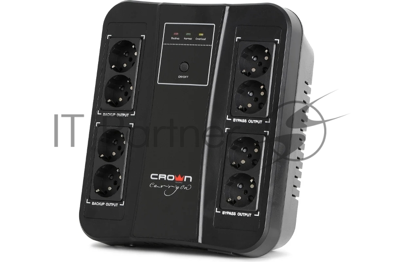 Источник бесперебойного питания CMUS-255 EURO SMART/650 ВА/390 Вт/8 х CEE 7 (евророзетка)