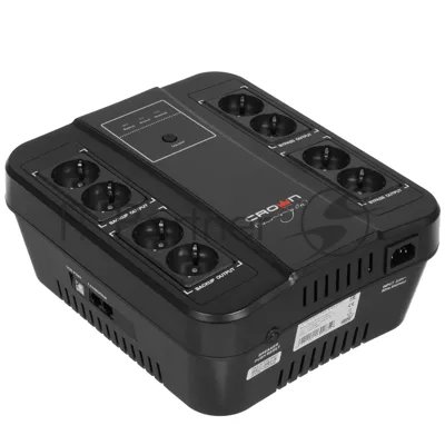Источник бесперебойного питания CMUS-275 EURO SMART/850 ВА/480 Вт/8 х CEE 7 (евророзетка)