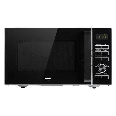 Микроволновая печь BBK 25MWS-970T/WB белый, 25 л, 900 Вт, переключатели - кнопки, поворотный механизм