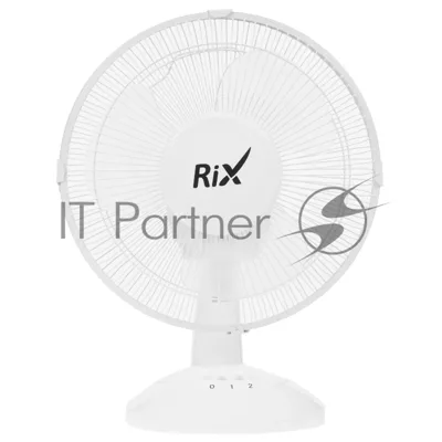 Вентилятор Rix RDF-2200W белый, настольный, 30 Вт, 2 скорости, 22 см
