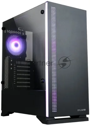 Компьютерный корпус ZALMAN S5, ATX, BLACK, WINDOW, 2xCOMBO (3.5" or 2.5"), 4x2.5", 2xUSB 2.0, 1xUSB 3.0, FRONT 1x120мм, REAR 1x120мм RGb
