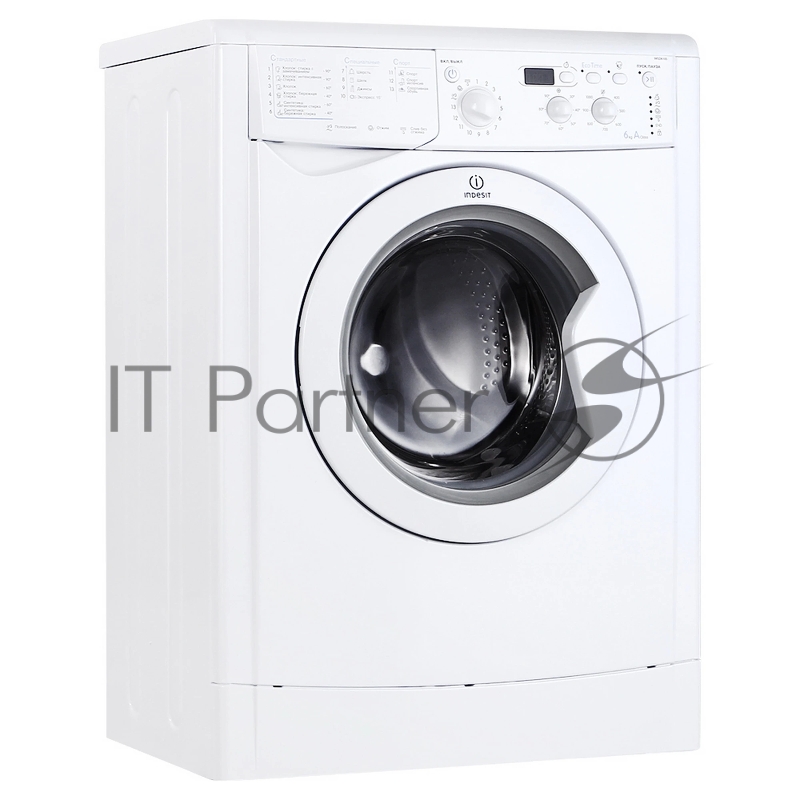 Стиральная машина Indesit IWSD 6105 B (CIS).L белая, загрузка фронтальная 6кг, 1000 об/мин., класс: A