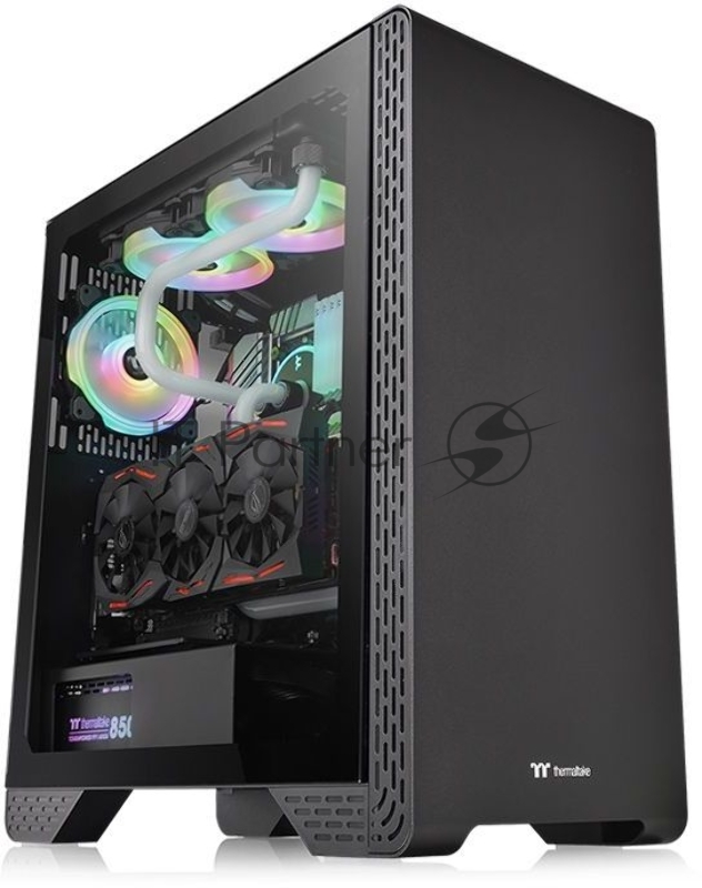Компьютерный корпус Thermaltake S300 TG черный без БП ATX 6x120мм 6x140мм 3x200мм 2xUSB2.0 1xUSB3.0 audio bott PSU