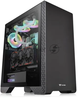 Компьютерный корпус Thermaltake S300 TG черный без БП ATX 6x120мм 6x140мм 3x200мм 2xUSB2.0 1xUSB3.0 audio bott PSU