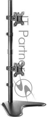 Кронштейн ONKRON D208FS для двух мониторов 13"-32" настольный, черный