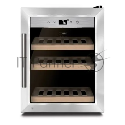 Винный шкаф CASO WineSafe 12 Classic черный, 1 отсек, 12 бут., класс A