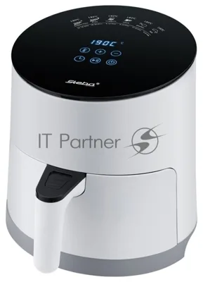Аэрофритюрница Steba HF 1000 белый/чёрный, 1500 Вт, 3.5 л, 0.5 кг, съёмная чаша, антипригарное покрытие, таймер