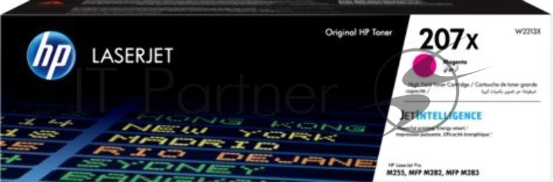 Картридж лазерный HP 207X пурпурный для M255/MFP M282/M283 2450 стр