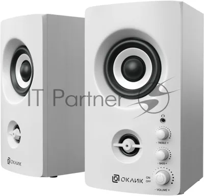 Акустическая система Oklick OK-164 2.0 белый 30Вт