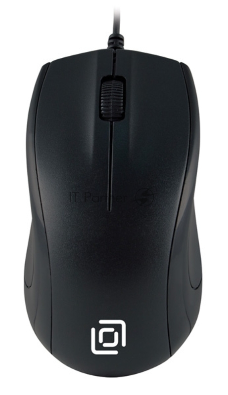 Мышь проводная Oklick 185V2 черный, 1200 dpi, USB, кнопки - 3