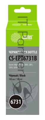 Чернила Cactus CS-EPT6731B черный100мл для Epson L800/L810/L850/L1800