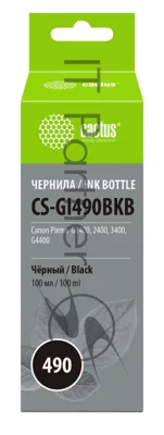 Чернила Cactus CS-GI490BKB черный100мл для Canon Pixma G1400/G2400/G3400