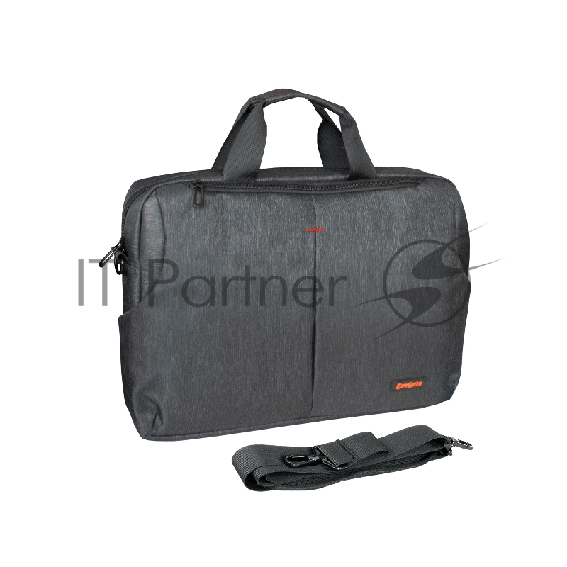 Сумка для ноутбука ExeGate BusinessPro EСС-012 Black, water resistant, черная, водоотталкивающий полиэстер, 15.6"