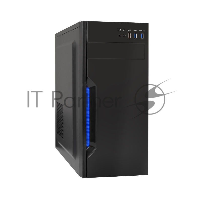 Компьютерный корпус Miditower ExeGate XP-333U Black, ATX, (без БП), 1*USB/2*USB 3.0, Audio
