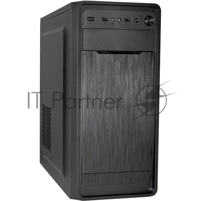Компьютерный корпус Miditower ExeGate XP-332 Black, ATX, (XP500, Black,120мм), 2*USB, Audio