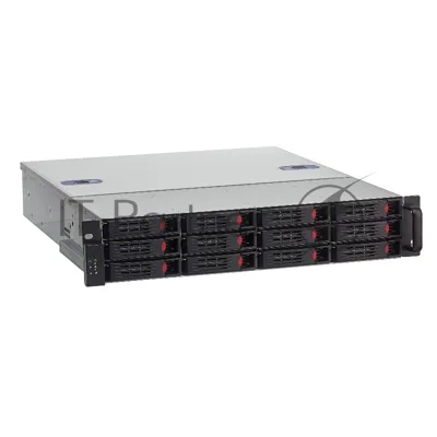 Серверный корпус ExeGate Pro 2U550-HS12 (RM 19", высота 2U, глубина 550, БП 1U-600ADS,12xHotSwap, USB)