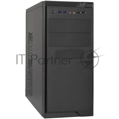 Компьютерный корпус Minitower ExeGate MA-372UX Black, mATX UN400, 120мм 2*USB+2*USB3.0, Audio