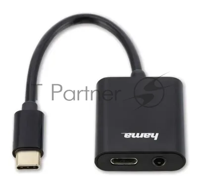 USB-концентратор Hama 00135748, USB Type C, 3.5мм/Type C, USB Type-C