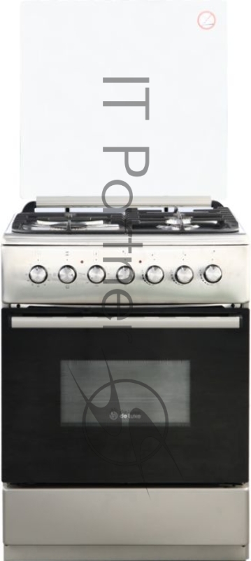 Комбинированная плита De Luxe 606031.00гэ 005 нерж. сталь
