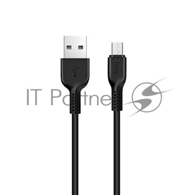 Кабель USB 2.0 HOCO X13, AM/microBM, черный, 1м
