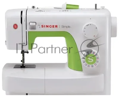 Швейная машина Singer Simple 3229 белый, электромеханическая, вертикальный качающийся, 29 операций, петля полуавтомат