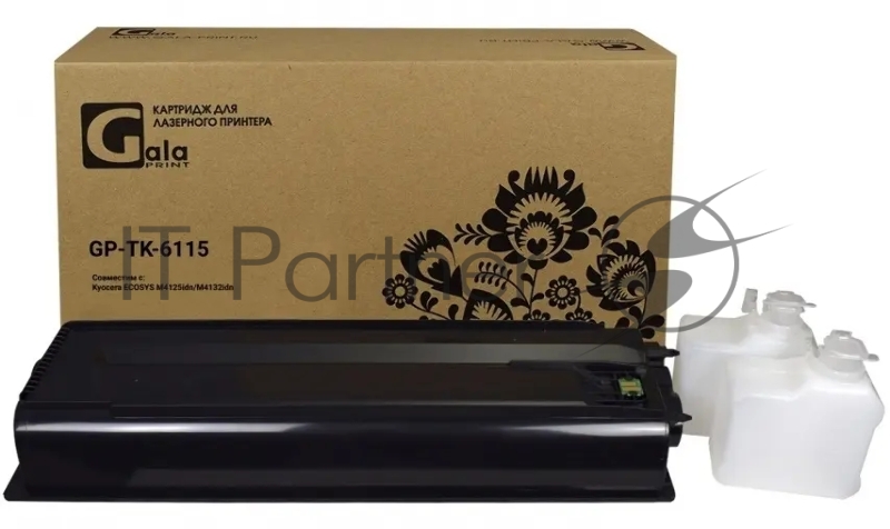 Картридж Тонер-туба GalaPrint GP-TK-6115 для принтеров Kyocera ECOSYS M4125idn/M4132idn с бункером отработанного тонера 15000 копий