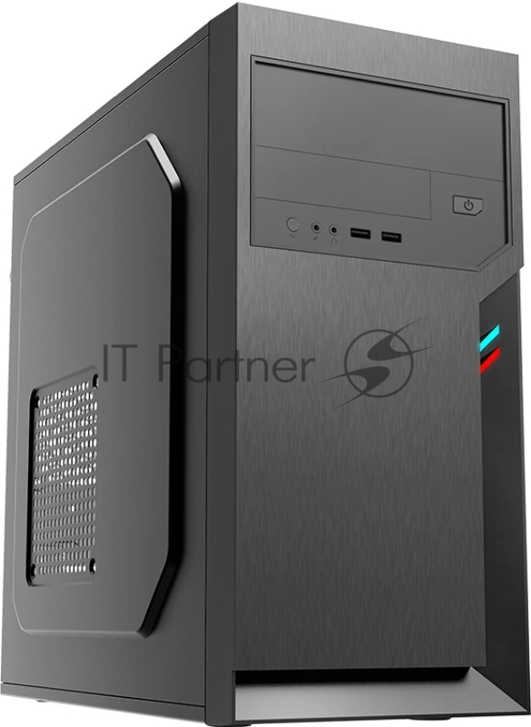 Компьютерный корпус с блоком питания 450Вт. Case Foxline FL-702, mATX, 1x5.25EXT, 1x3.5EXT, 2x3.5INT, 2xUSB 2.0, HDA, w/o FAN, w/450W ATX PSU, w/1.2m EU pwr cord