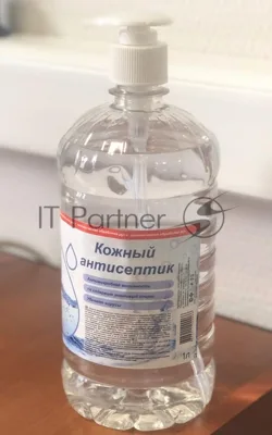 Гель-антисептик для рук, флакон с дозатором 1л (1/6)
