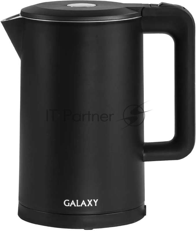 Электрочайник Galaxy GL 0323 черный, 1.7 л, 2000 Вт, скрытый нагревательный элемент