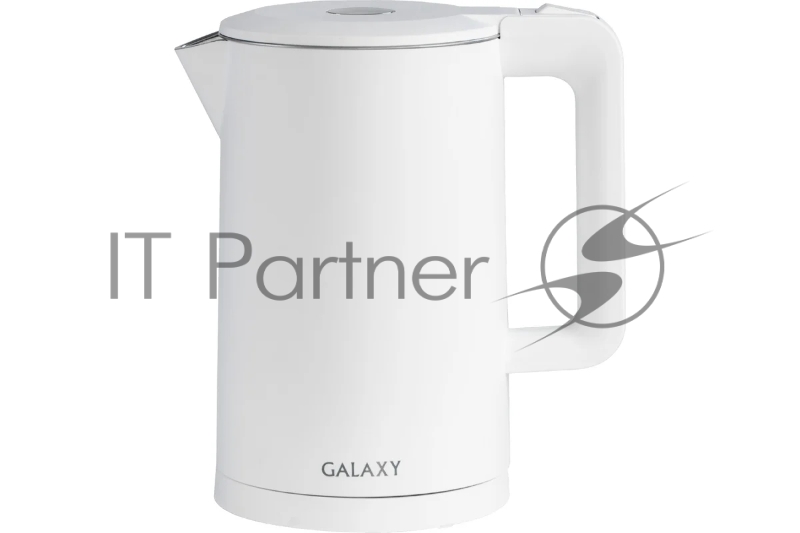 Электрочайник Galaxy GL 0323 белый, 1.7 л, 2000 Вт, скрытый нагревательный элемент