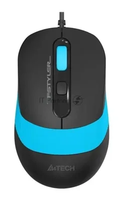 Мышь проводная A4Tech Fstyler FM10 черный/синий, 1600 dpi, USB, кнопки - 4
