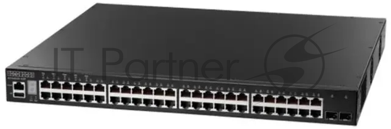 Коммутатор Edge-core ECS4620-52P, 48×1 Гбит/с + 2×10 Гбит/с SFP+ + слот расширения (2×10 Гбит/с SFP+), управляемый