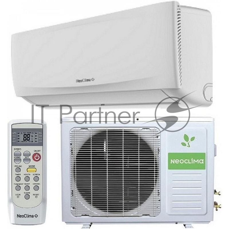 Кондиционер сплит-система Neoclima NS/NU-HAX28R 28000 BTU, 80 м², 37/48 дБ, охлаждение, обогрев, осушение, белый