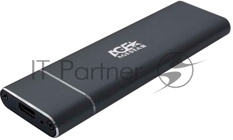Внешний корпус AgeStar USB 3.1 Type-C M.2 NVME (M-key) AgeStar 31UBNV5C черный, алюминий, черный