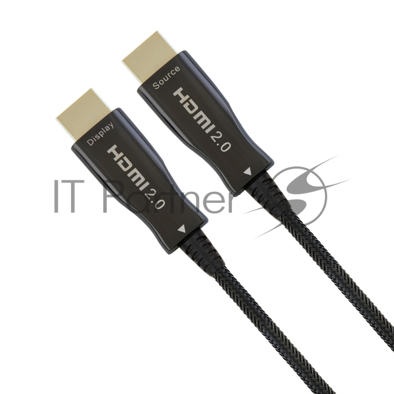Активный оптический кабель Cablexpert HDMI, 100м, v2.0, 19M/19M, AOC Premium Series, позол.разъемы, экран, коробка