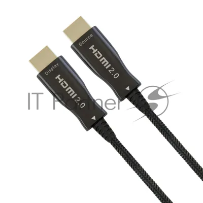Активный оптический кабель Cablexpert HDMI, 100м, v2.0, 19M/19M, AOC Premium Series, позол.разъемы, экран, коробка