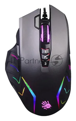 Мышь проводная A4Tech Bloody J95s серый, 8000 dpi, USB, кнопки - 9