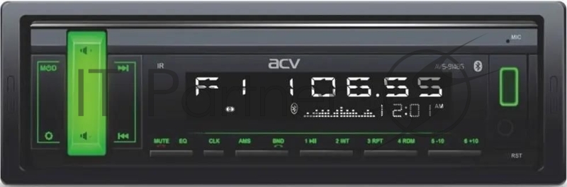Автомагнитола ACV AVS-914BG, 1 DIN, Bluetooth, USB Type-A, AUX